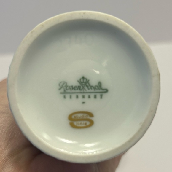 VTG Rosenthal Germany Faceted Striped Vase - Picture 4 of 7